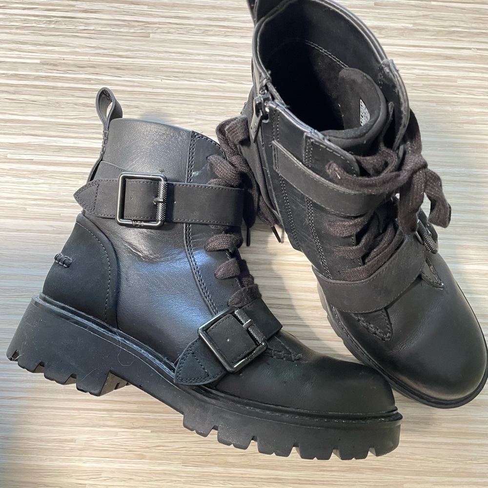 UGGs Leather Combat Boots - New Condition